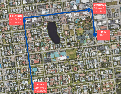 Fourth of July Parade Map